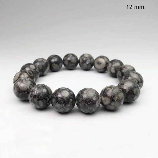 Fossil Stone Jasper Beaded Bracelet - Rocks and Gems Canada