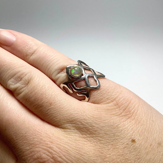Ethiopian Fire Opal Ring - Rocks and Gems Canada