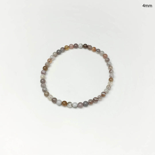 Botswana Agate Beaded Bracelet - Rocks and Gems Canada
