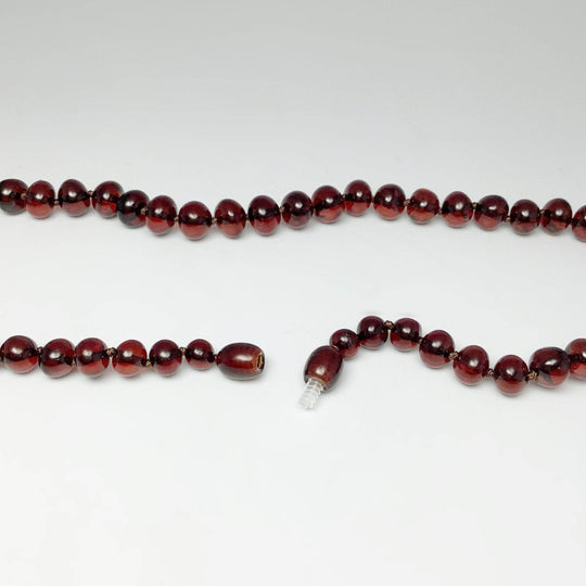 Cherry Amber Beaded Necklace - Rocks and Gems Canada