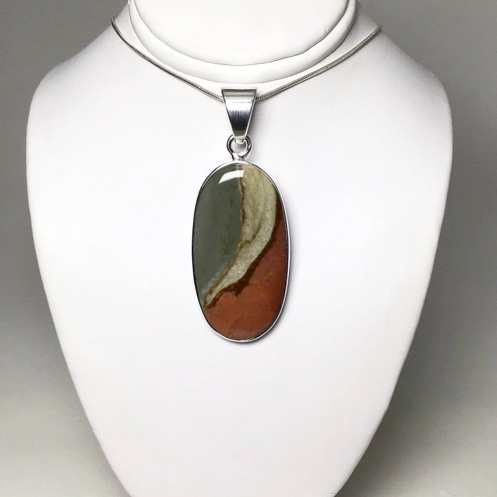 Polychrome Scenic Jasper Pendant - Rocks and Gems Canada