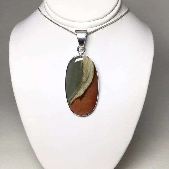 Polychrome Scenic Jasper Pendant - Rocks and Gems Canada