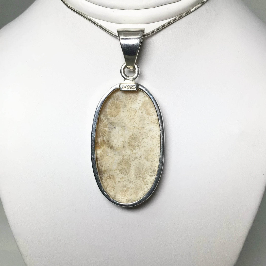 Fossilized Coral Pendant - Rocks and Gems Canada