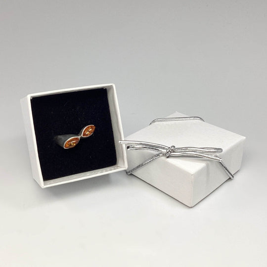 Cognac Amber Ring - Rocks and Gems Canada