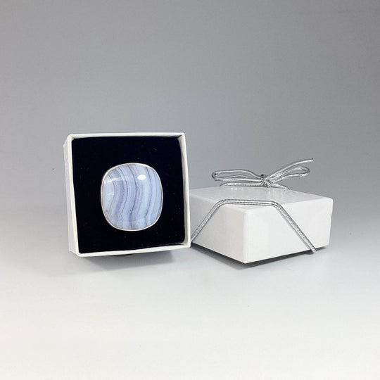 Blue Lace Agate Ring - Rocks and Gems Canada