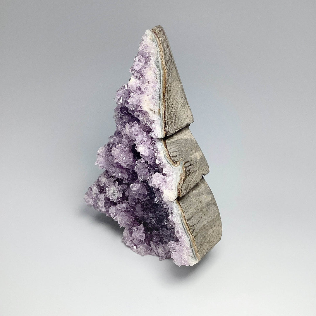 Amethyst Druze Cluster Tree Carving - Rocks and Gems Canada