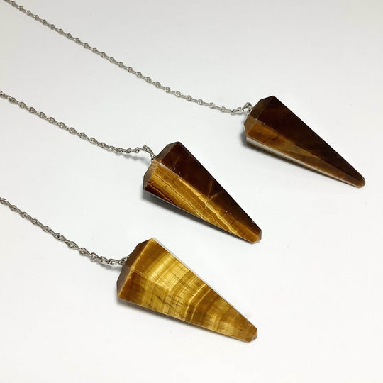Tiger Eye Pendulum - Rocks and Gems Canada