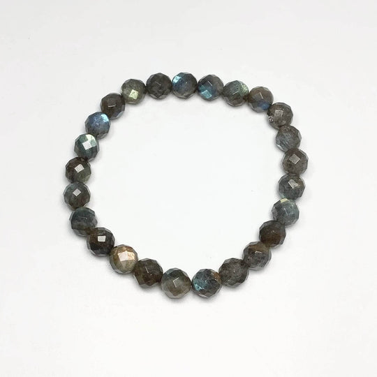 Labradorite Faceted Beaded Bracelet - Rocks and Gems Canada