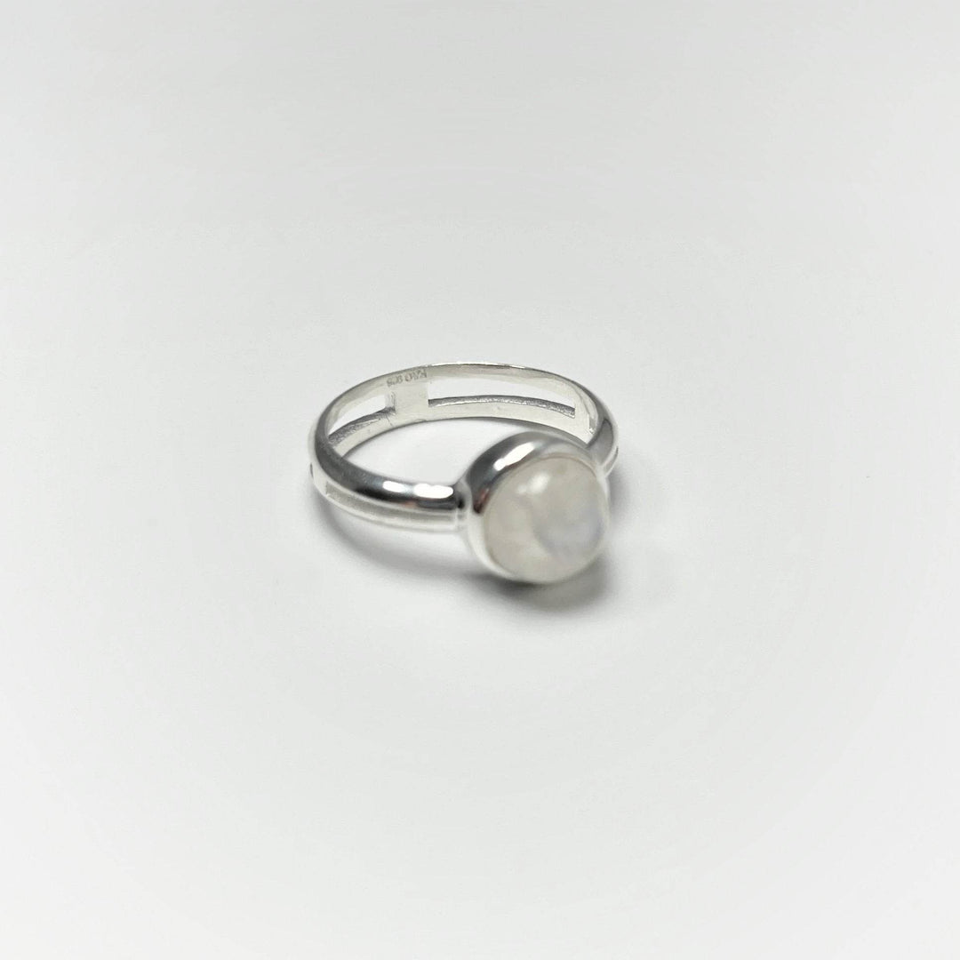 Rainbow Moonstone Ring - Rocks and Gems Canada