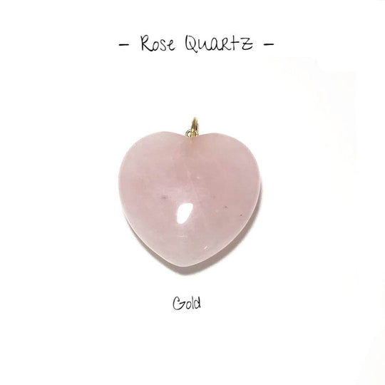Heart Shaped Gemstone Pendant - Large - Rocks and Gems Canada
