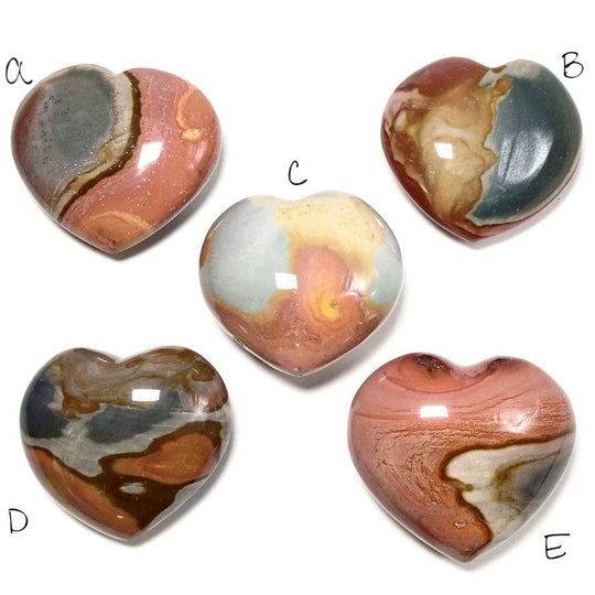 Polychrome Jasper Heart - Rocks and Gems Canada