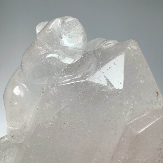 Quartz Bear Carving - Rocks and Gems Canada