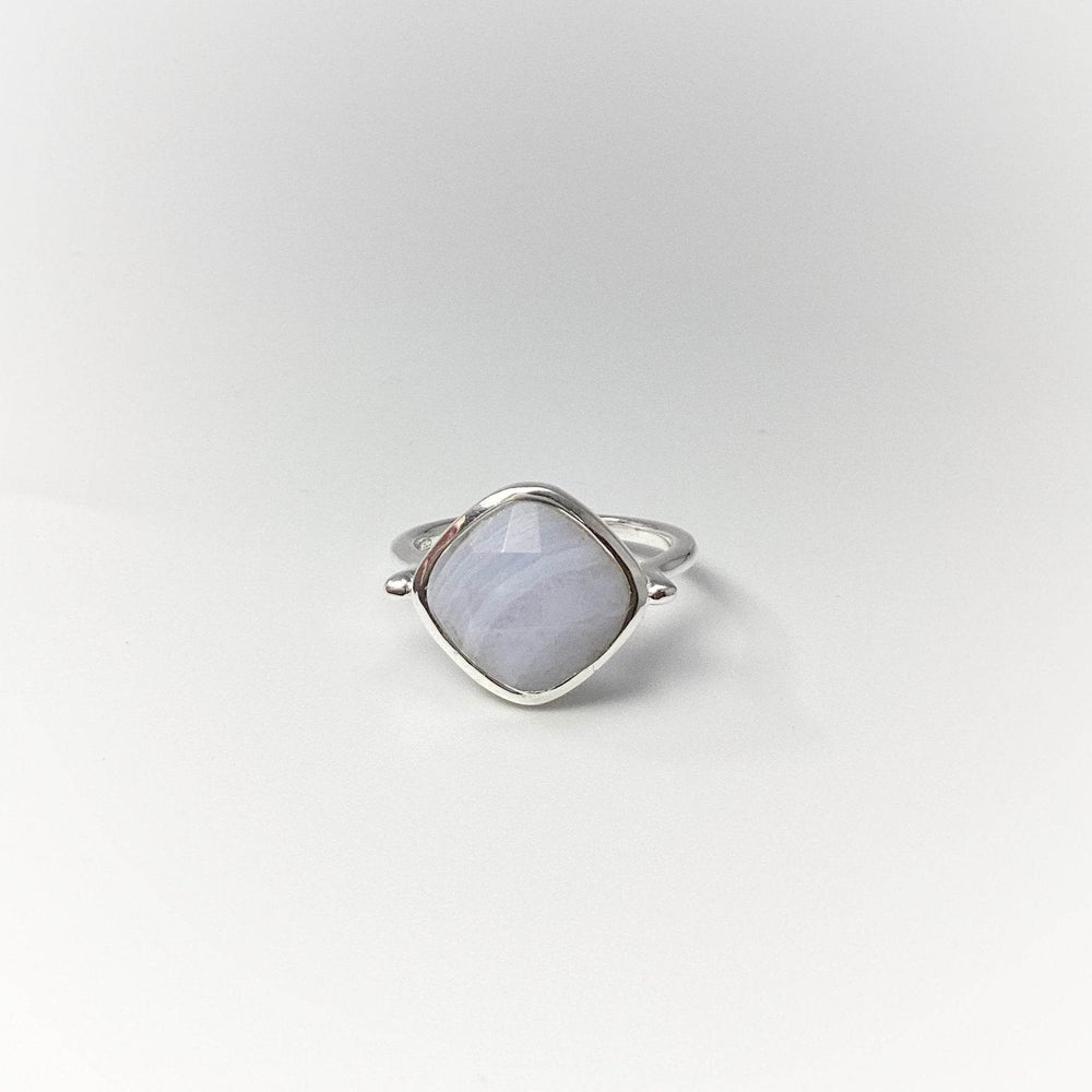 Blue Lace Agate Ring - Rocks and Gems Canada