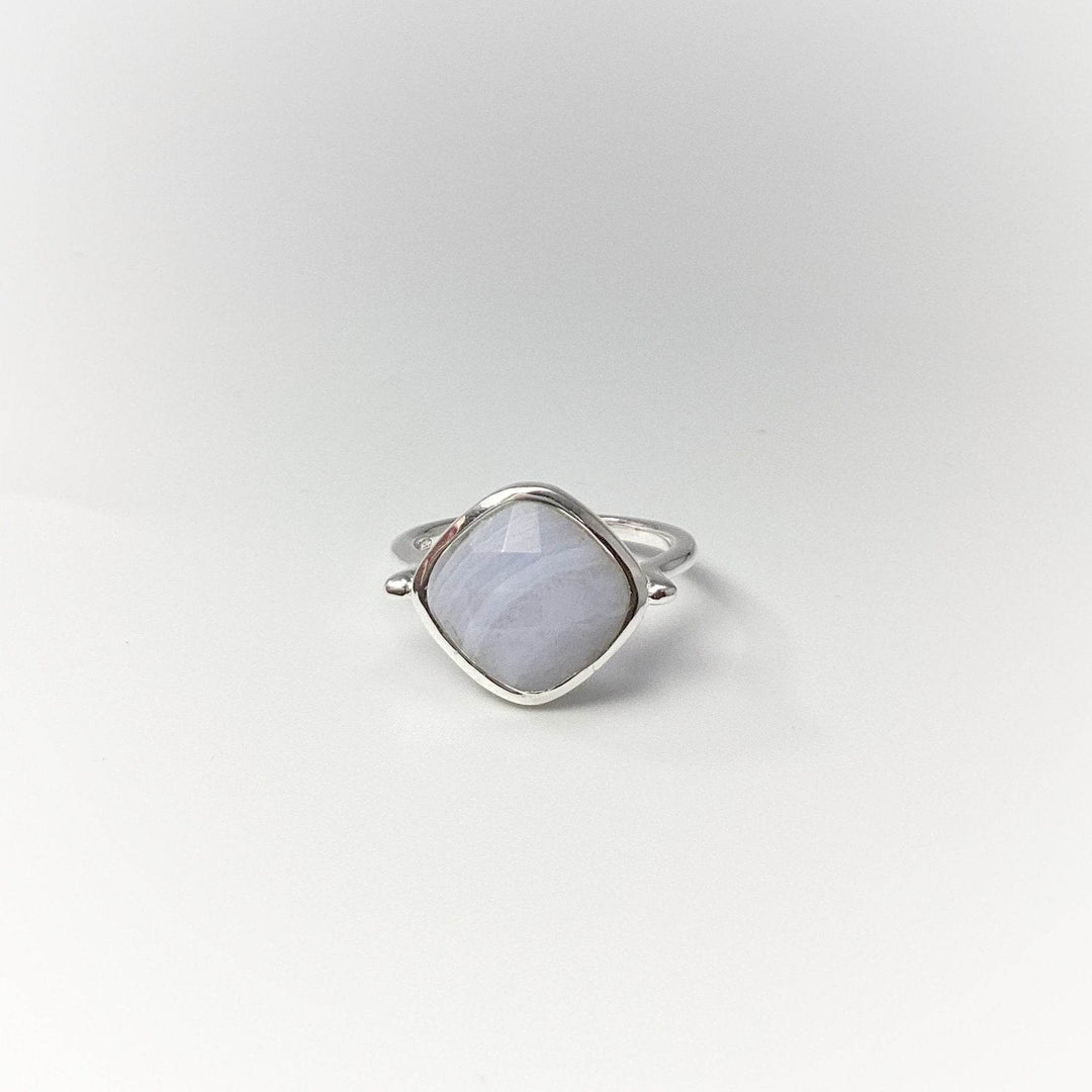 Blue Lace Agate Ring - Rocks and Gems Canada