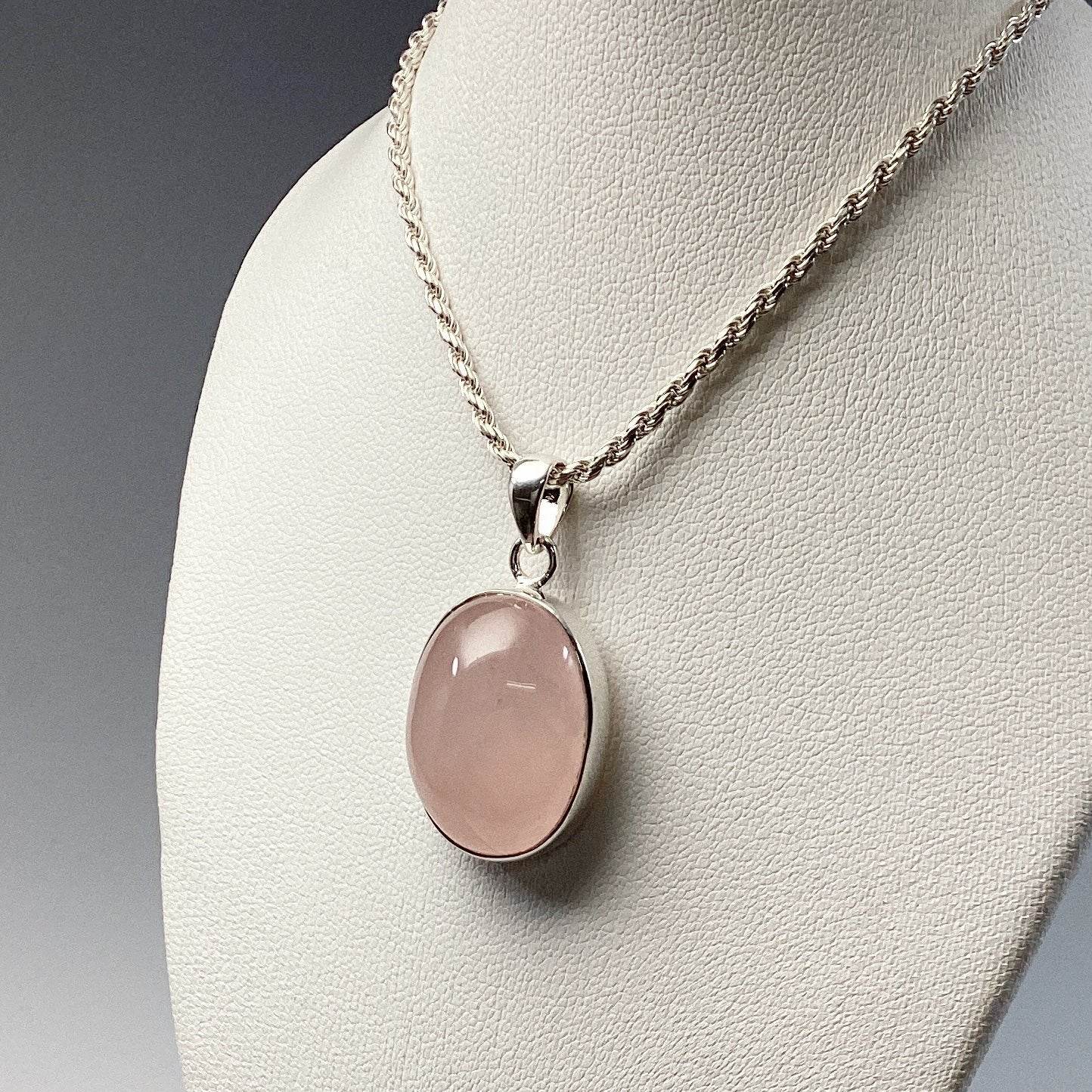 Rose Quartz Pendant - Rocks and Gems Canada