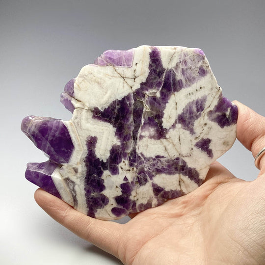 Chevron Amethyst Slice - Rocks and Gems Canada