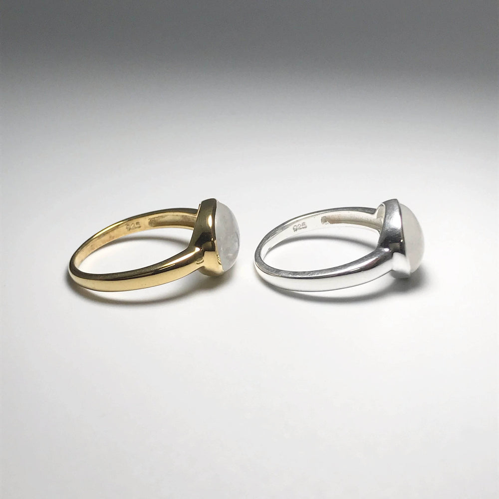 Rainbow Moonstone Ring - Rocks and Gems Canada