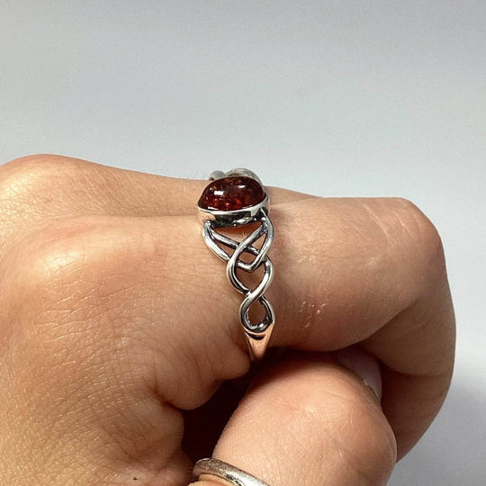 Cognac Amber Ring - Rocks and Gems Canada