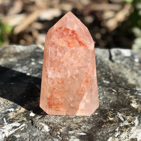 Red Hematoid Quartz Point - Rocks and Gems Canada