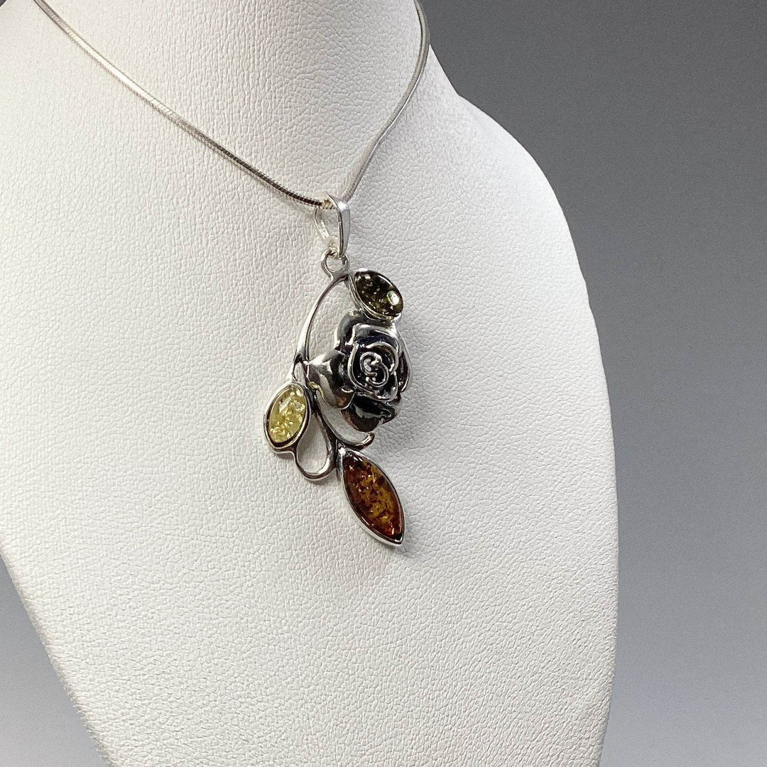 Mixed Amber Pendant - Rocks and Gems Canada