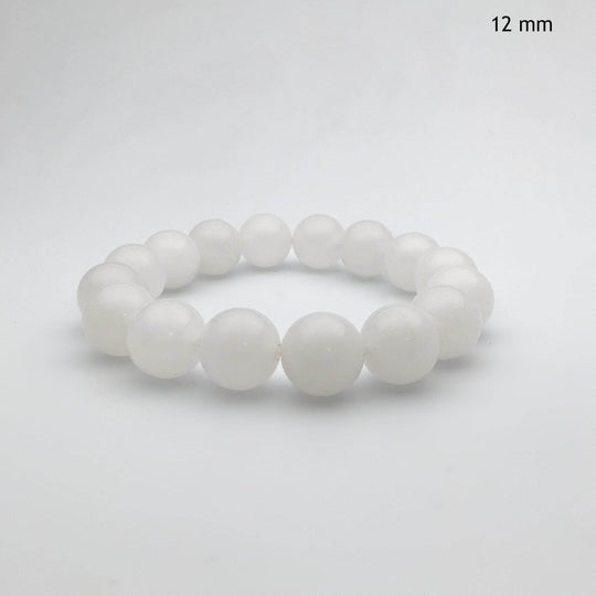 Milky Jade Beaded Bracelet - Rocks and Gems Canada
