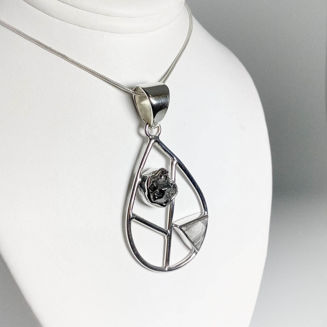 Campo Del Cielo and Muonionalusta Meteorite Pendant - Rocks and Gems Canada