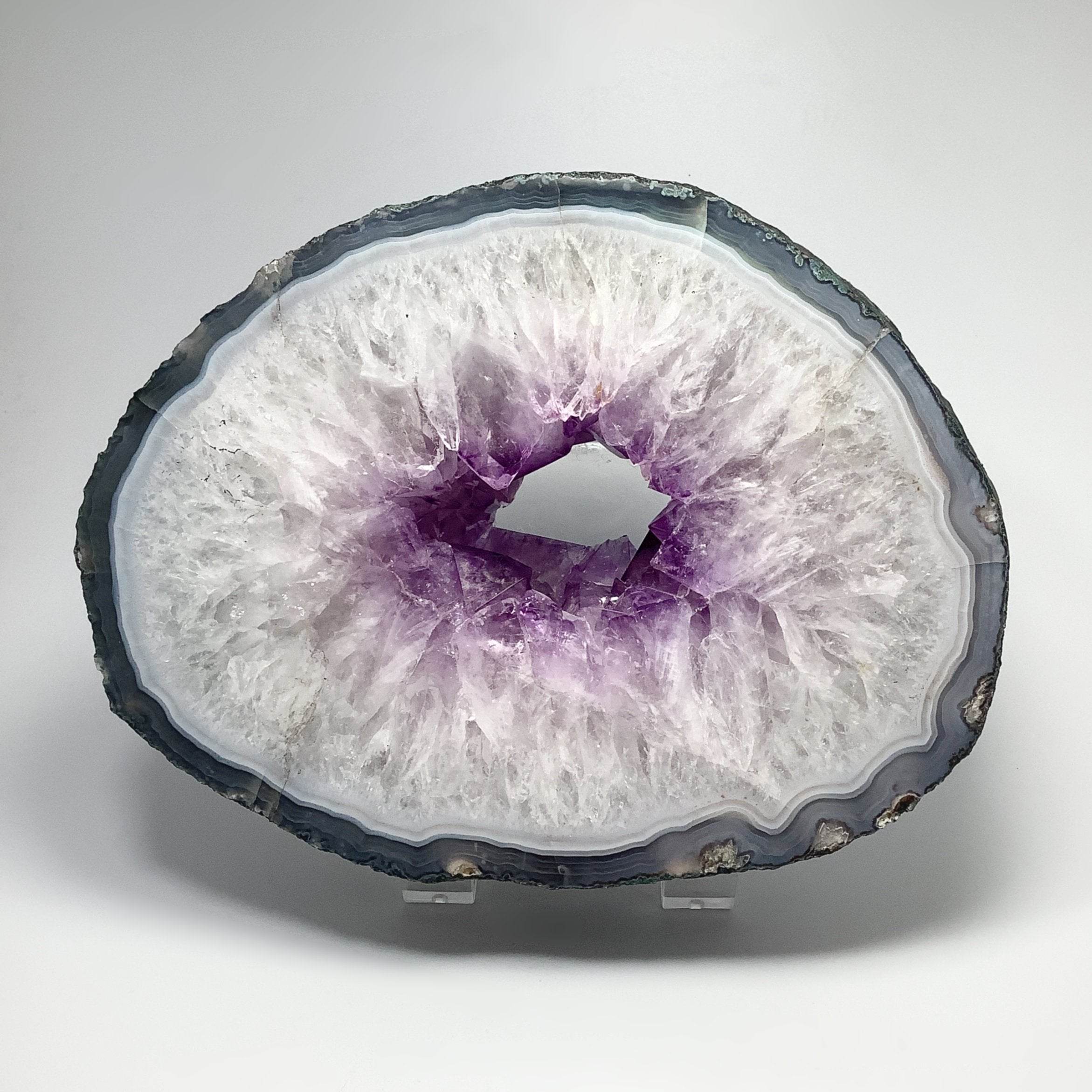Amethyst Geode Slice - Rocks and Gems Canada