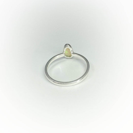 Faceted Ethiopian Fire Opal Ring - Rocks and Gems Canada