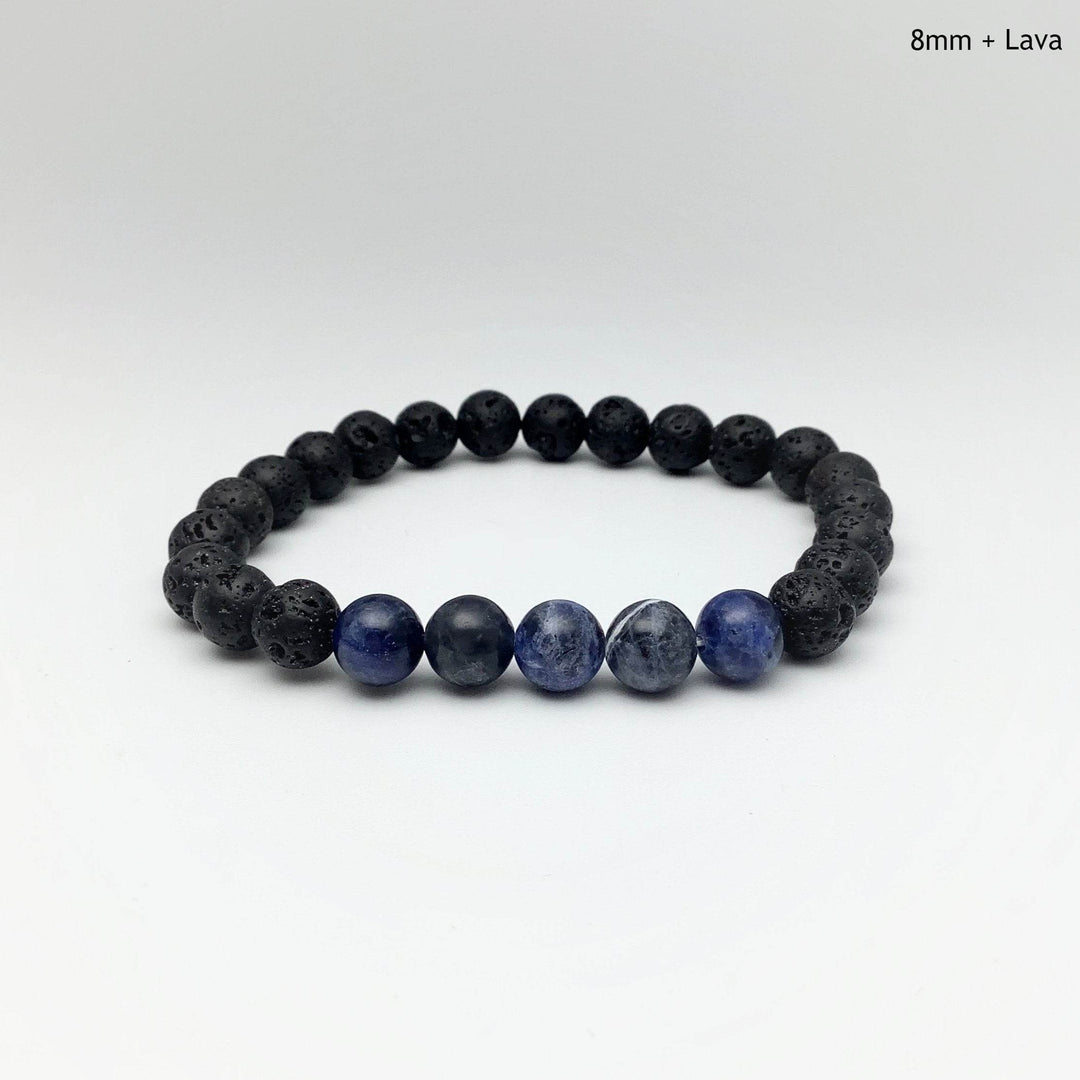 Sodalite Beaded Bracelet - Rocks and Gems Canada