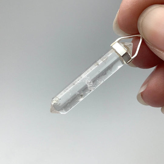 Quartz Double Terminated Point Pendant - Rocks and Gems Canada
