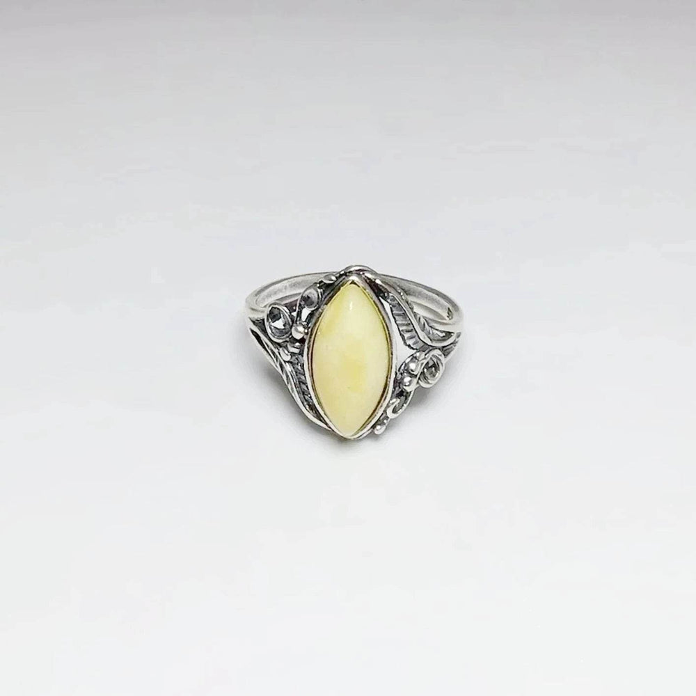 Butterscotch Amber Ring - Rocks and Gems Canada