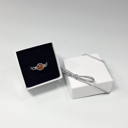 Cognac Amber Ring - Rocks and Gems Canada