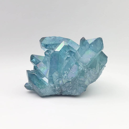 Aqua Aura Quartz Cluster - Rocks and Gems Canada