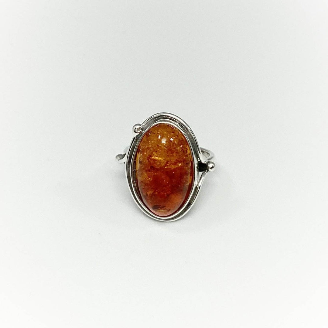 Cognac Amber Ring - Rocks and Gems Canada