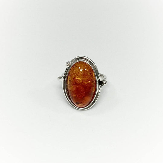 Cognac Amber Ring - Rocks and Gems Canada