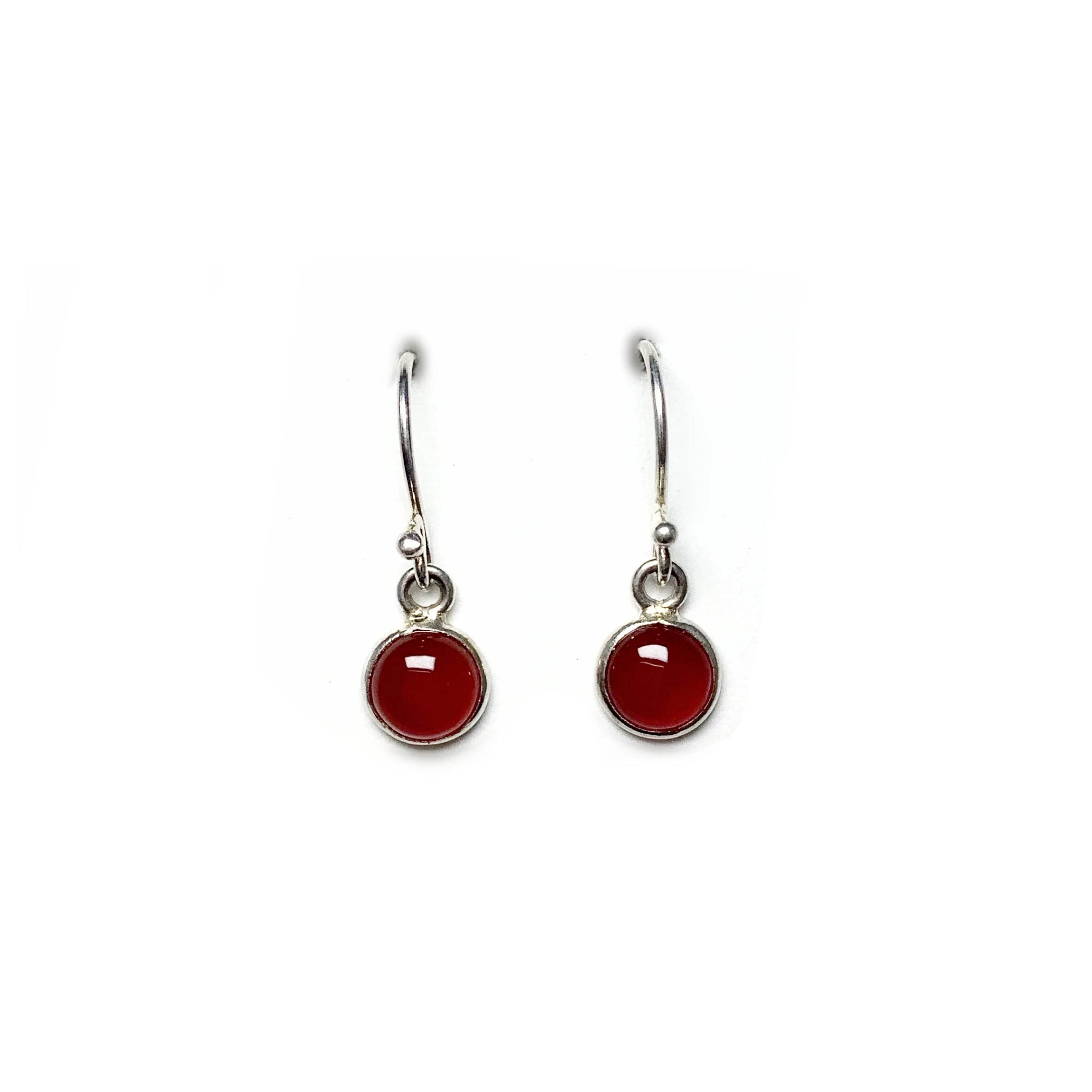 Carnelian Agate Dangle Earrings - Rocks and Gems Canada