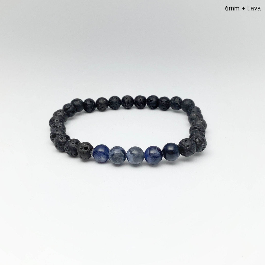 Sodalite Beaded Bracelet - Rocks and Gems Canada