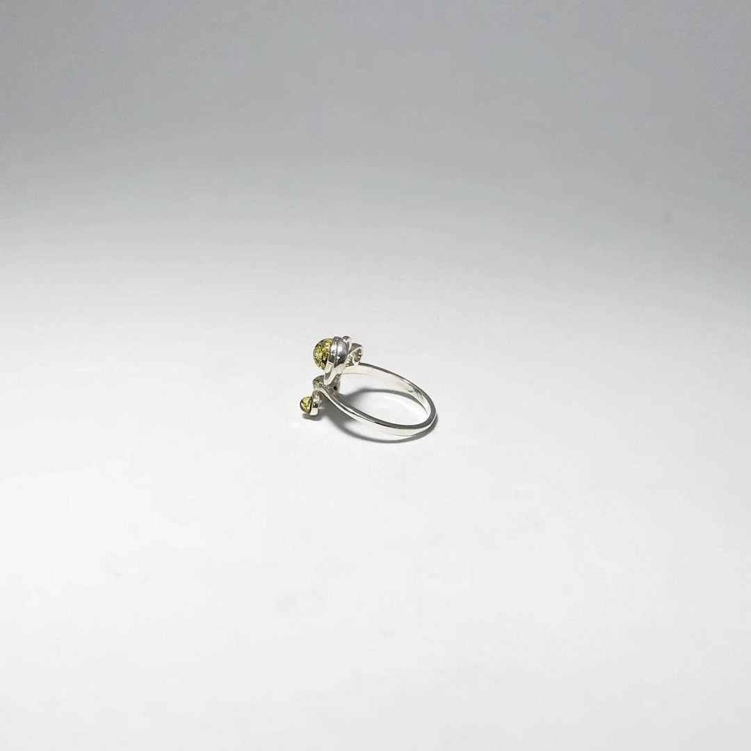 Green Amber Ring - Rocks and Gems Canada