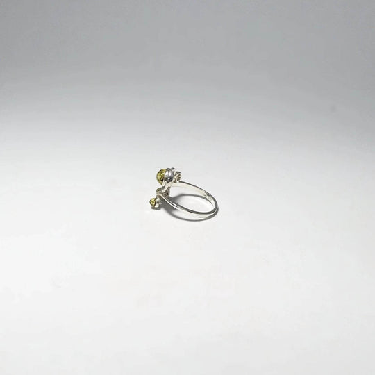 Green Amber Ring - Rocks and Gems Canada