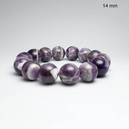 Chevron Amethyst Beaded Bracelet - Rocks and Gems Canada