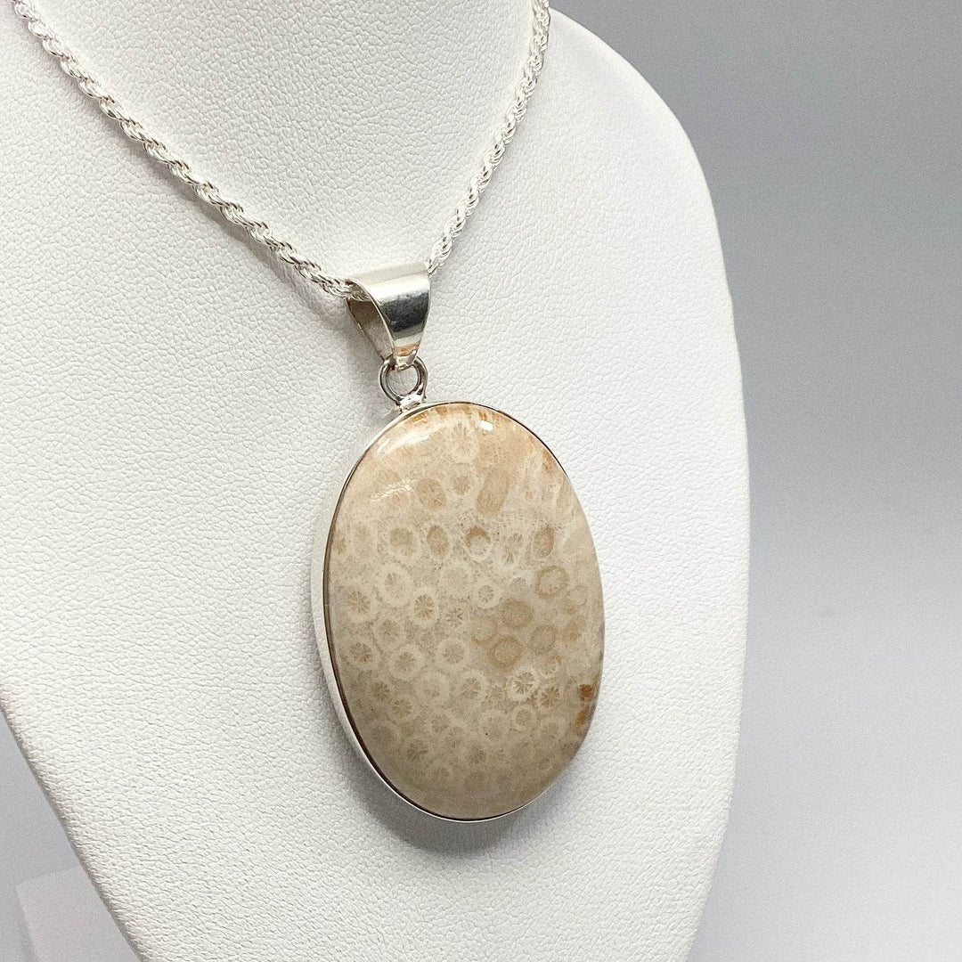 Fossilized Coral Pendant - Rocks and Gems Canada
