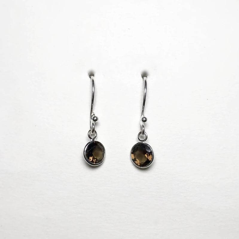 Smoky Quartz Dangle Earrings - Rocks and Gems Canada