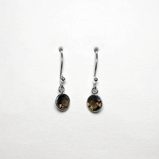Smoky Quartz Dangle Earrings - Rocks and Gems Canada