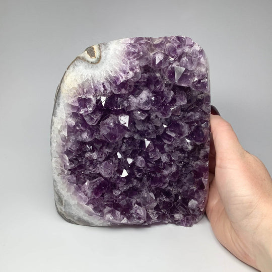 Amethyst Druze Cluster Large Stand Up - Rocks and Gems Canada