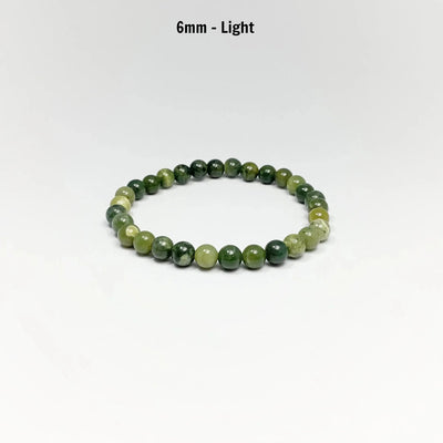 Mixed Green Canadian Jade Beaded Bracelet