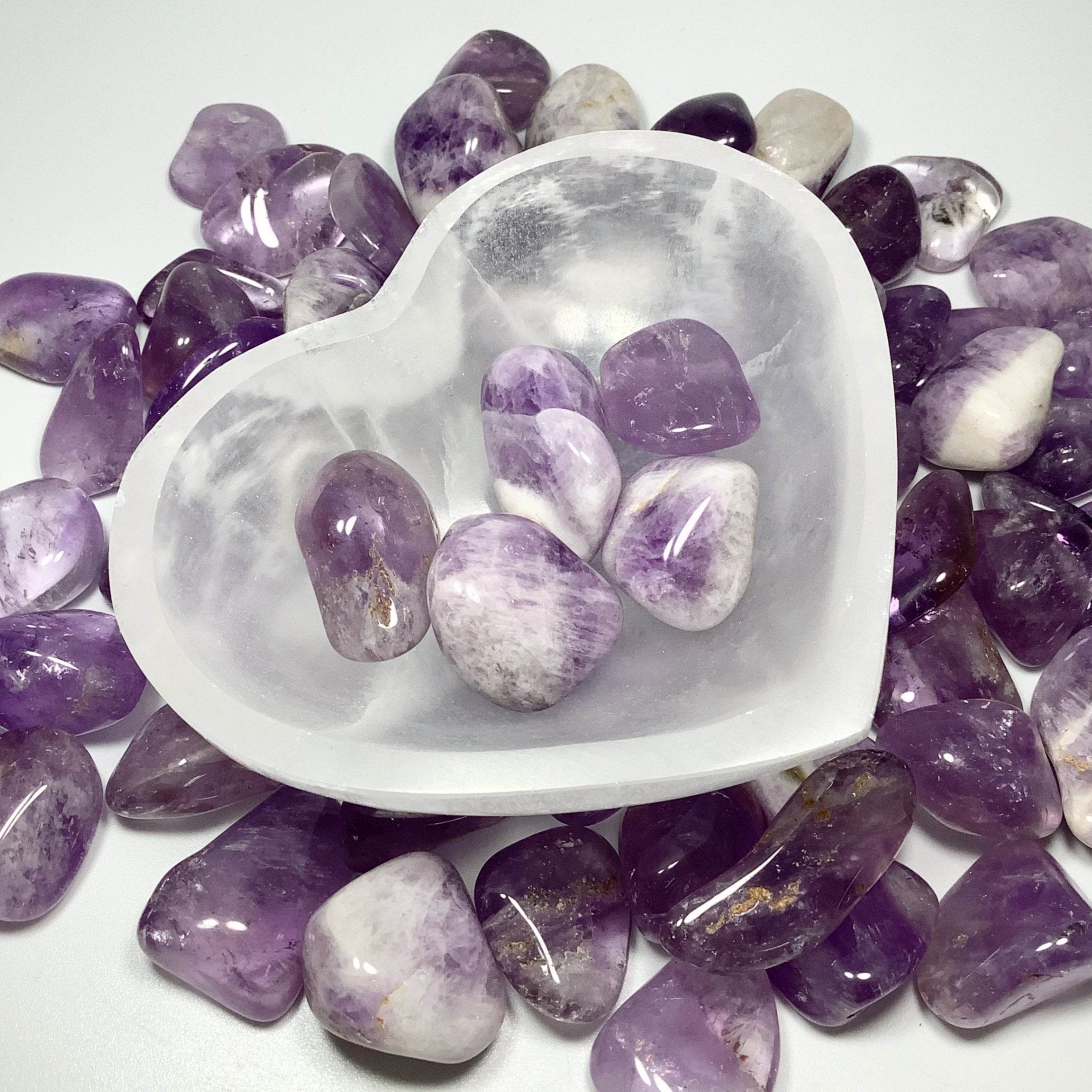 Selenite Heart Bowl - Rocks and Gems Canada