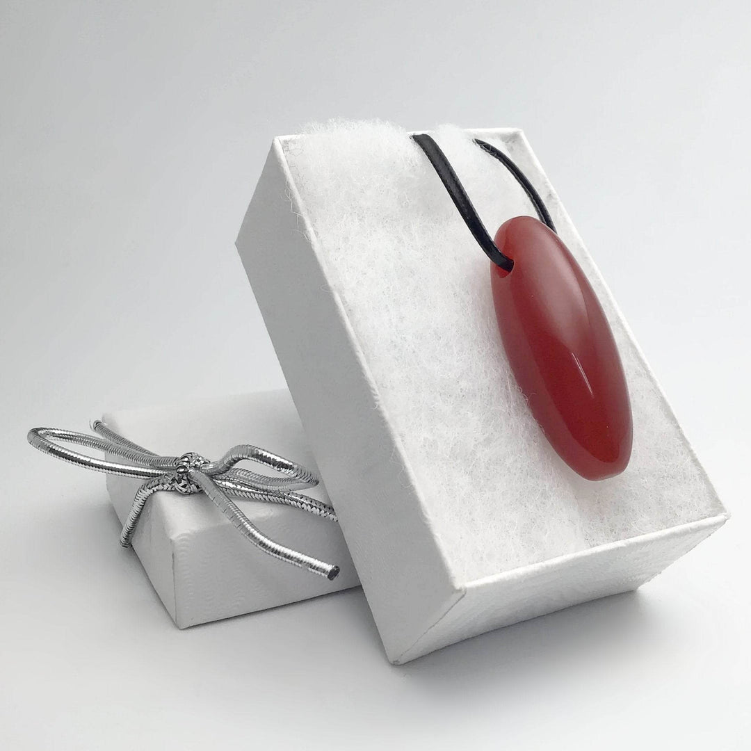 Carnelian Agate Drilled Pendant - Rocks and Gems Canada