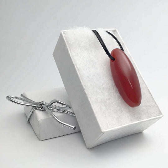 Carnelian Agate Drilled Pendant - Rocks and Gems Canada