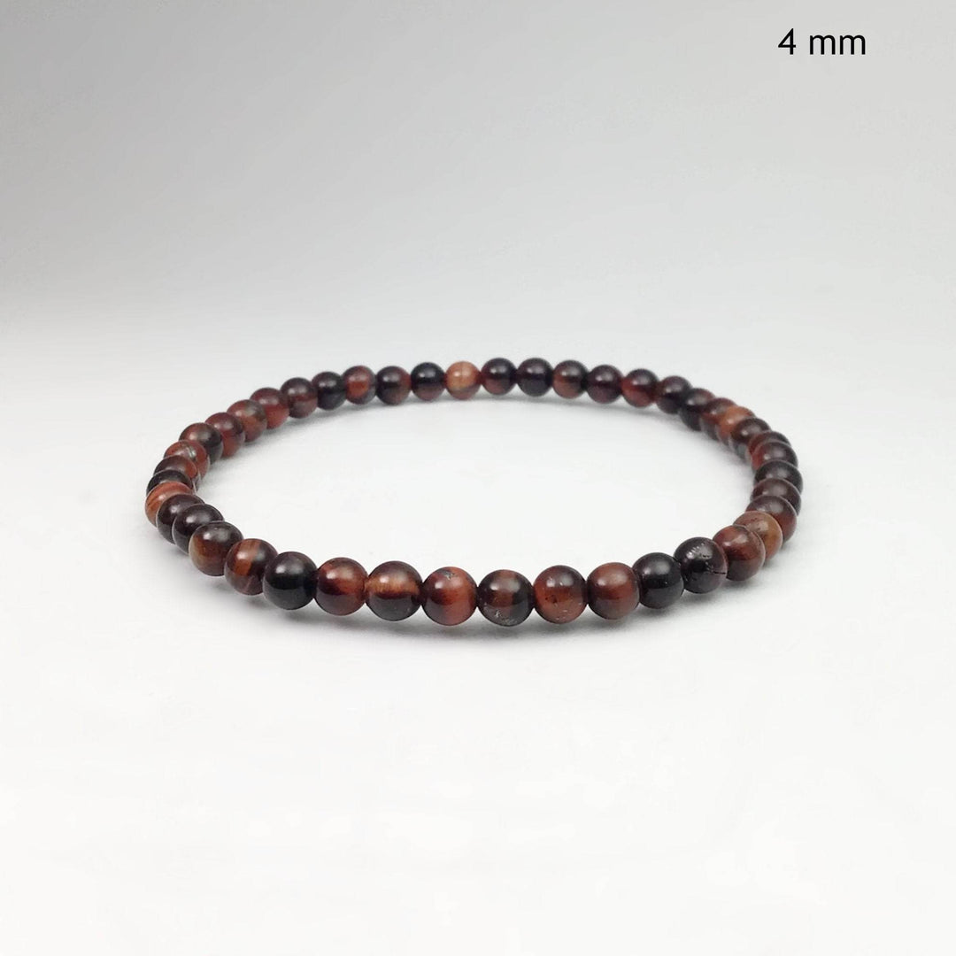 Red Tiger Eye Beaded Bracelet - Rocks and Gems Canada