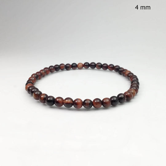 Red Tiger Eye Beaded Bracelet - Rocks and Gems Canada